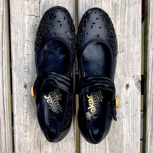 Rieker Mary Janes - Velcro close - super comfy.